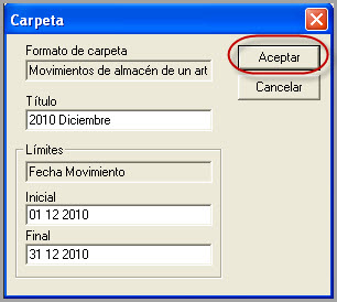Creación de Carpetas para Movimientos de Almacén | Soportes de Ticspring